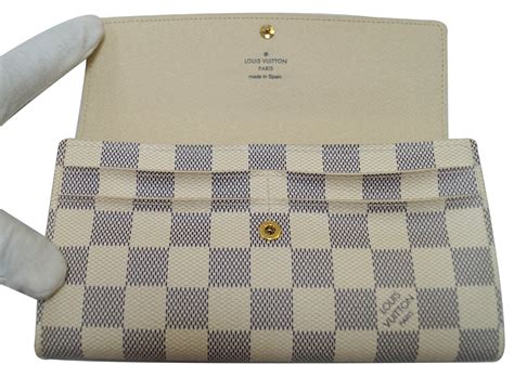 louis vuitton damier azur wallet fake|louis vuitton sarah wallet damier.